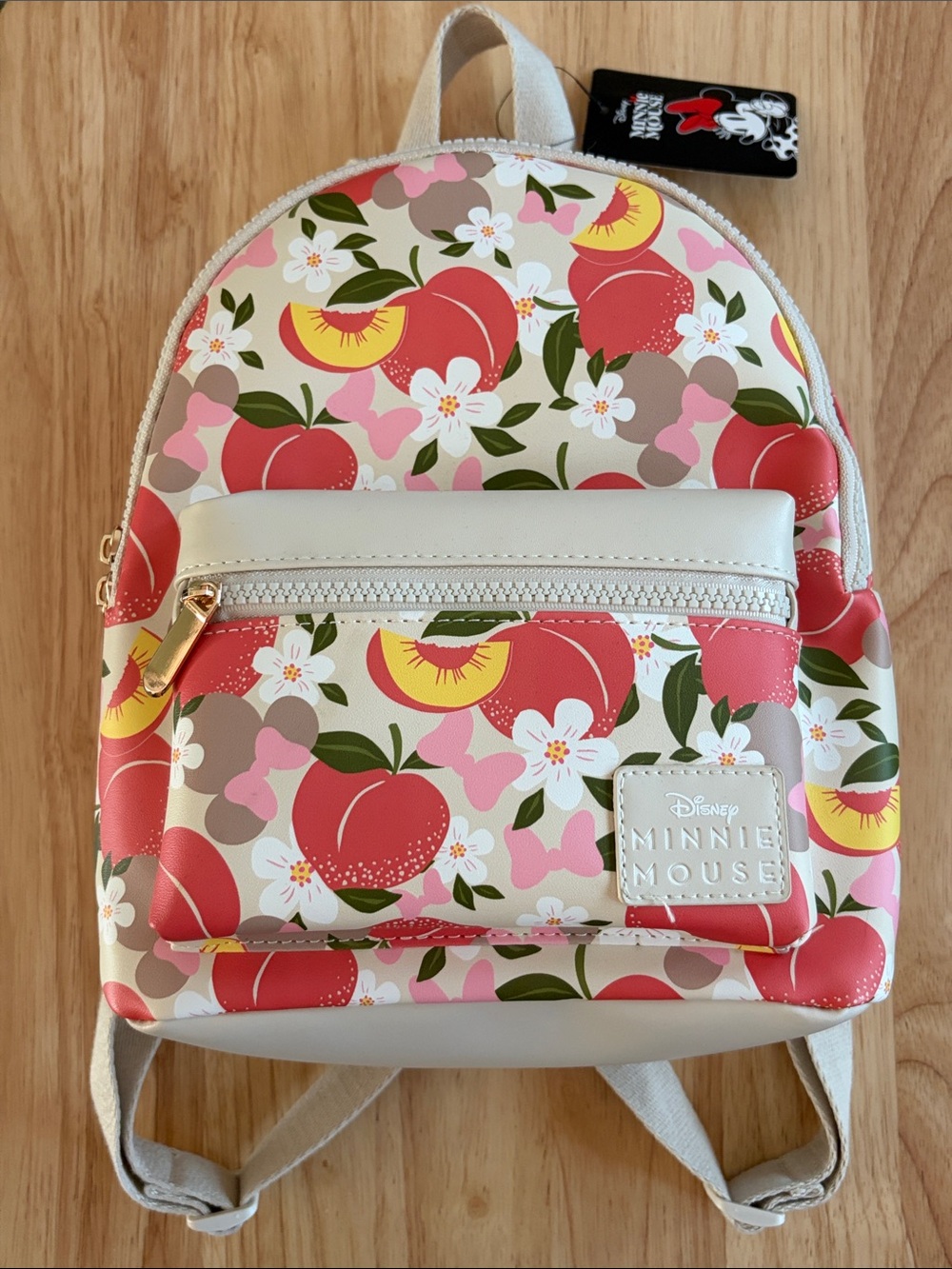 Disney Bioworld Minnie Mouse Peach Backpack